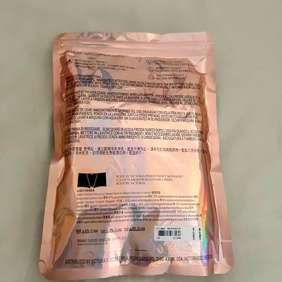 NWT VICTORIA'S SECRET PERIOD PANTY CULOTTE BOYSHORT PANTY - Picture 4 of 5